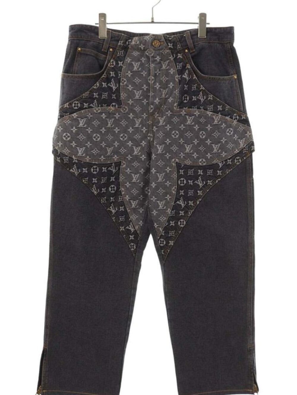 Louis Vuitton Monogram Flower Denim Pants 33
